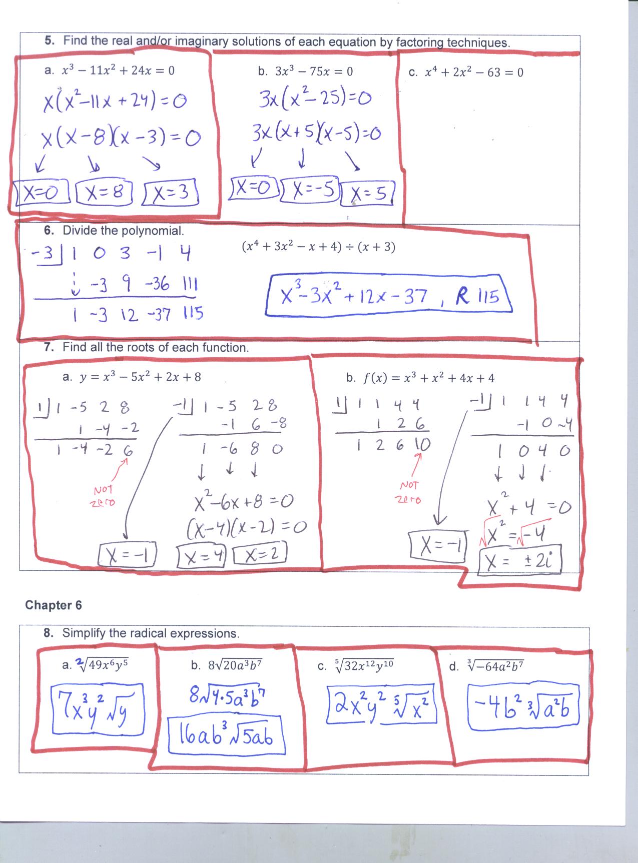 Algebra 1 Honors Final Exam Review With Answers - alg 2 ...